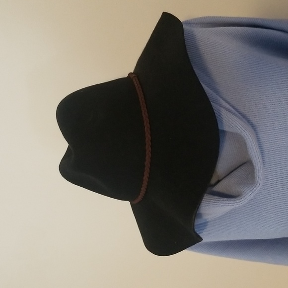 Black wool felt hat Large - Picture 1 of 5